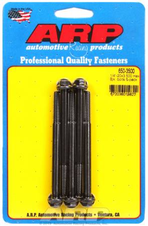 ARP - ARP 650-3500 - 1/4-20 X 3.500 hex black oxide bolts