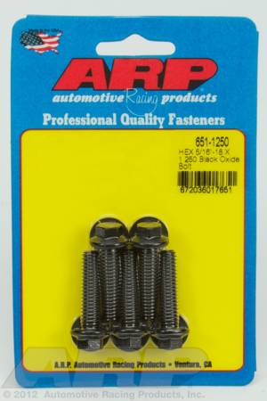 ARP - ARP 651-1250 - 5/16-18 X 1.250 hex black oxide bolts