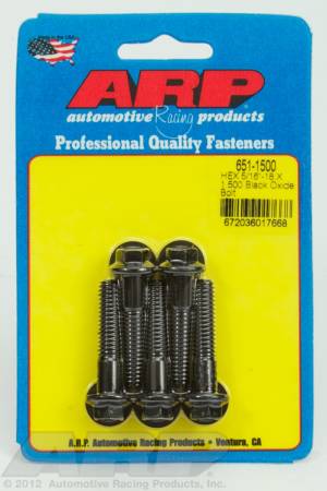 ARP - ARP 651-1500 - 5/16-18 X 1.500 hex black oxide bolts