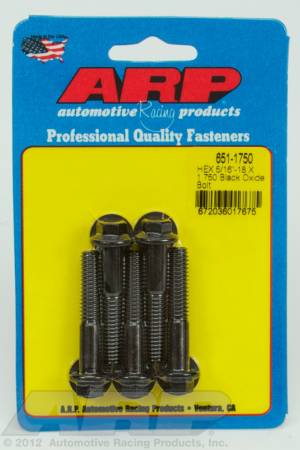 ARP - ARP 651-1750 - 5/16-18 X 1.750 hex black oxide bolts