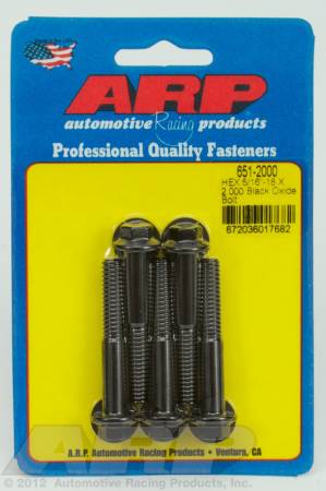 ARP - ARP 651-2000 - 5/16-18 X 2.000 hex black oxide bolts