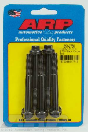 ARP - ARP 651-2750 - 5/16-18 X 2.750 hex black oxide bolts