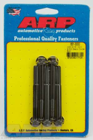 ARP - ARP 651-3000 - 5/16-18 X 3.000 hex black oxide bolts