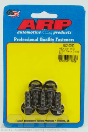 ARP - ARP 652-0750 - 3/8-16 X 0.750 hex black oxide bolts