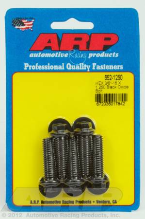 ARP - ARP 652-1250 - 3/8-16 X 1.250 hex black oxide bolts