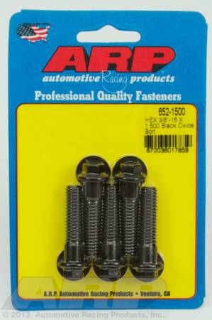 ARP - ARP 652-1500 - 3/8-16 X 1.500 hex black oxide bolts