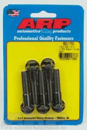 ARP - ARP 652-1750 - 3/8-16 X 1.750 hex black oxide bolts