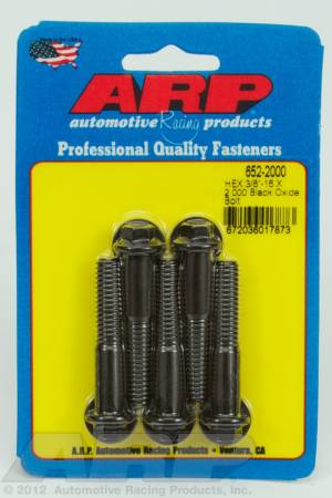 ARP - ARP 652-2000 - 3/8-16 X 2.000 hex black oxide bolts