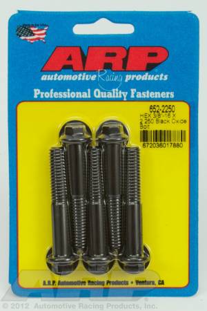 ARP - ARP 652-2250 - 3/8-16 X 2.250 hex black oxide bolts