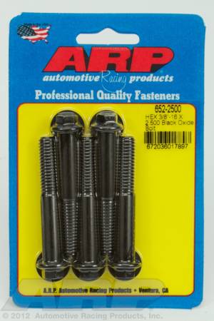 ARP - ARP 652-2500 - 3/8-16 X 2.500 hex black oxide bolts