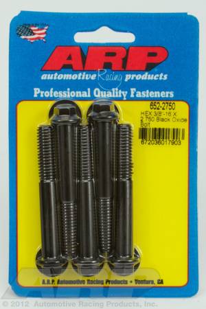 ARP - ARP 652-2750 - 3/8-16 X 2.750 hex black oxide bolts