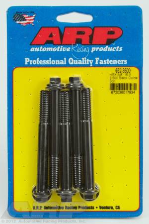 ARP - ARP 652-3500 - 3/8-16 X 3.500 hex black oxide bolts