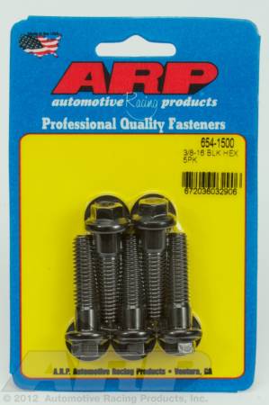 ARP - ARP 654-1500 - 3/8-16 x 1.500 hex 7/16 wrenching black oxide bolts