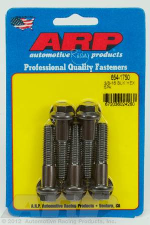 ARP - ARP 654-1750 - 3/8-16 x 1.750 hex 7/16 wrenching black oxide bolts