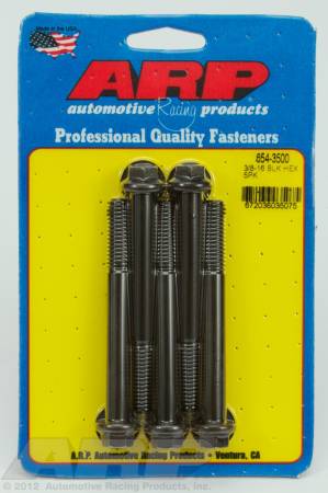 ARP - ARP 654-3500 - 3/8-16 x 3.500 hex 7/16 wrenching black oxide bolts