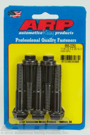 ARP - ARP 655-2250 - 7/16-14 X 2.250 hex 1/2 wrenching black oxide bolts