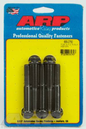 ARP - ARP 655-2750 - 7/16-14 X 2.750 hex 1/2 wrenching black oxide bolts