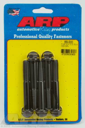 ARP - ARP 655-3000 - 7/16-14 X 3.000 hex 1/2 wrenching black oxide bolts