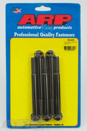 ARP - ARP 655-4500 - 7/16-14 X 4.500 hex 1/2 wrenching black oxide bolts