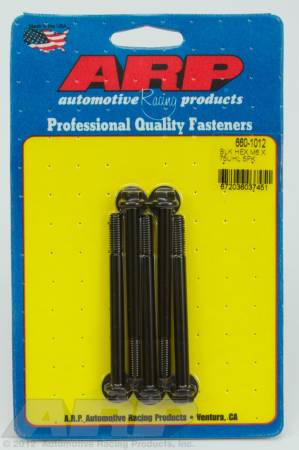 ARP - ARP 660-1012 - M6 x 1.00 x 75 hex black oxide bolts