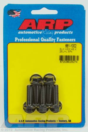 ARP - ARP 661-1002 - M8 x 1.25 x 25 hex black oxide bolts