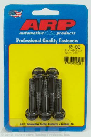 ARP - ARP 661-1005 - M8 x 1.25 x 40 hex black oxide bolts