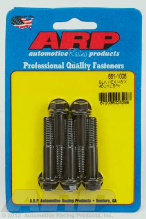 ARP - ARP 661-1006 - M8 x 1.25 x 45 hex black oxide bolts