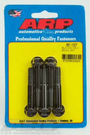 ARP - ARP 661-1007 - M8 x 1.25 x 50 hex black oxide bolts