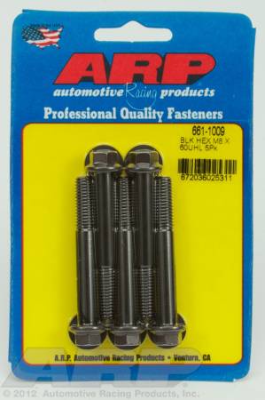 ARP - ARP 661-1009 - M8 x 1.25 x 60 hex black oxide bolts