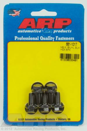 ARP - ARP 661-1017 - M8 x 1.25 x 16 hex black oxide bolts