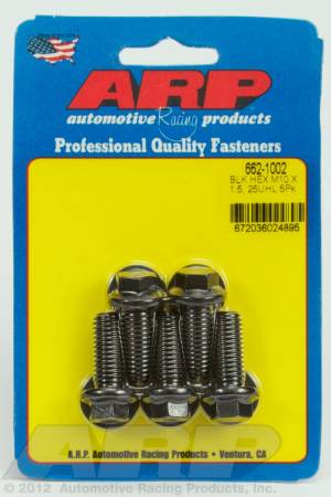 ARP - ARP 662-1002 - M10 x 1.50 x 25 hex black oxide bolts