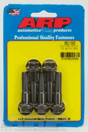 ARP - ARP 662-1005 - M10 x 1.50 x 40 hex black oxide bolts