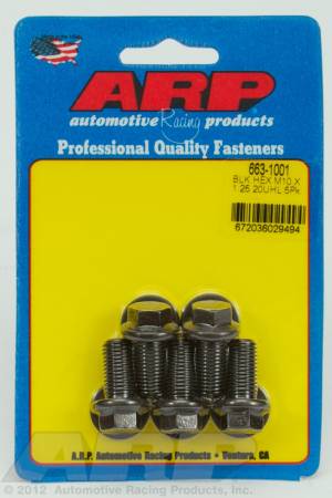 ARP - ARP 663-1001 - M10 x 1.25 x 20 hex black oxide bolts