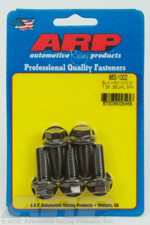 ARP - ARP 663-1002 - M10 x 1.25 x 25 hex black oxide bolts