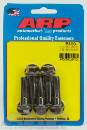 ARP - ARP 663-1004 - M10 x 1.25 x 35 hex black oxide bolts