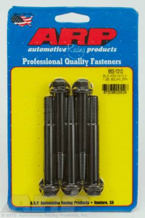 ARP - ARP 663-1010 - M10 x 1.25 x 80 hex black oxide bolts