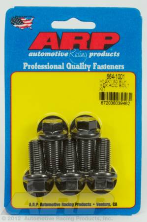 ARP - ARP 664-1001 - M12 x 1.50 x 25 hex black oxide bolts