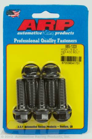 ARP - ARP 665-1003 - M12 x 1.75 x 35 hex black oxide bolts