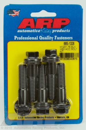 ARP - ARP 665-1006 - M12 x 1.75 x 50 hex black oxide bolts