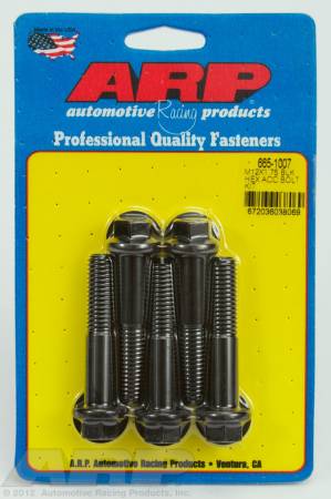 ARP - ARP 665-1007 - M12 x 1.75 x 60 hex black oxide bolts