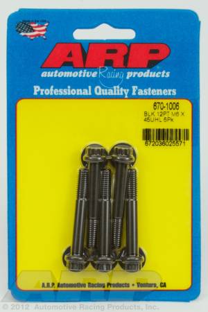 ARP - ARP 670-1006 - M6 x 1.00 x 45 12pt black oxide bolts