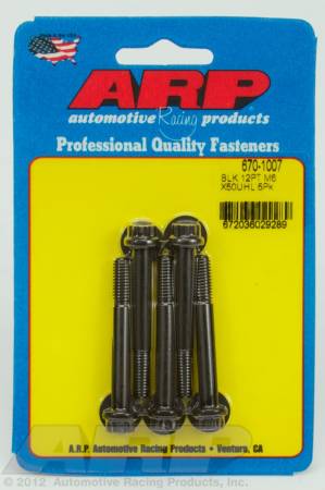 ARP - ARP 670-1007 - M6 x 1.00 x 50 12pt black oxide bolts