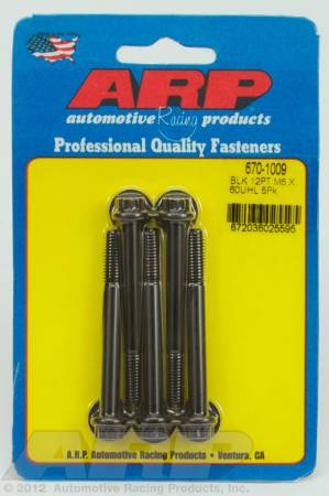 ARP - ARP 670-1009 - M6 x 1.00 x 60 12pt black oxide bolts