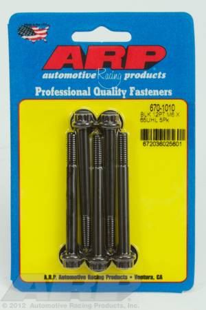 ARP - ARP 670-1010 - M6 x 1.00 x 65 12pt black oxide bolts