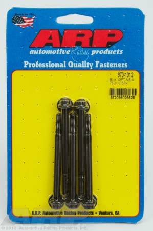 ARP - ARP 670-1012 - M6 x 1.00 x 75 12pt black oxide bolts