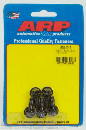 ARP - ARP 670-1017 - M6 x 1.00 x 16 12pt black oxide bolts