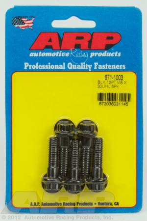 ARP - ARP 671-1003 - M8 x 1.25 x 30 12pt black oxide bolts