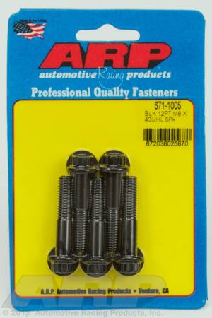 ARP - ARP 671-1005 - M8 x 1.25 x 40 12pt black oxide bolts