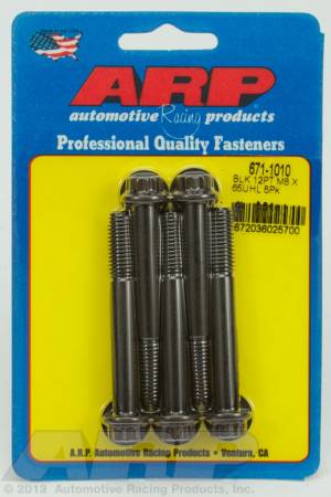 ARP - ARP 671-1010 - M8 x 1.25 x 65 12pt black oxide bolts