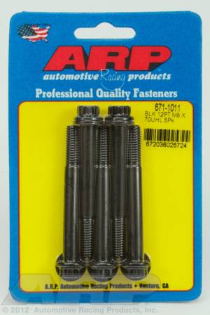 ARP - ARP 671-1011 - M8 x 1.25 x 70 12pt black oxide bolts